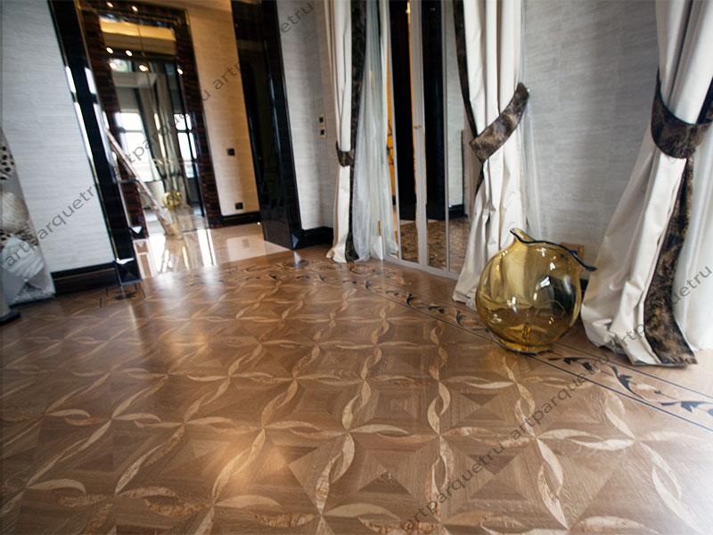 Artistic wood flooring